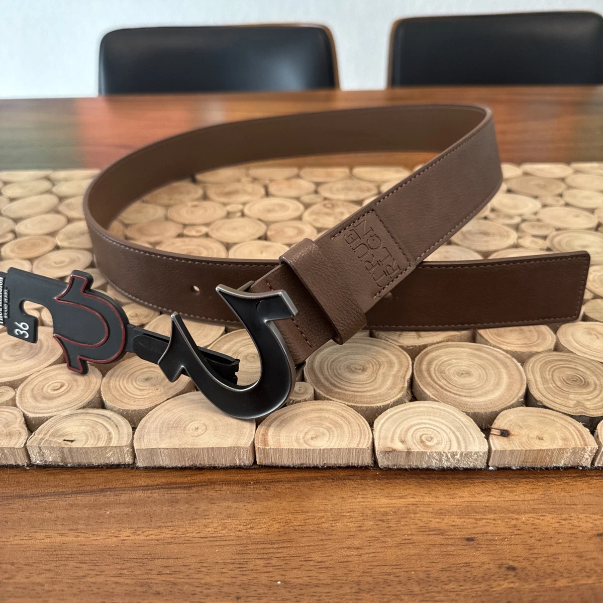 True Religion Black Belts for Men for sale | eBay