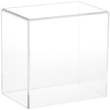 Plymor Clear Acrylic Display Case with No Base, 6" W x 4" D x 6" H