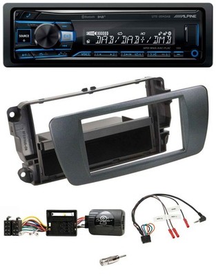 Alpine USB Bluetooth DAB Lenkrad Autoradio für Seat Ibiza azabacheschwarz