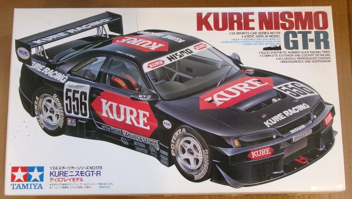 1996 TAMIYA 1:24 24178 PLASTIC MODEL KIT KURE NISMO GT-R NISSAN
