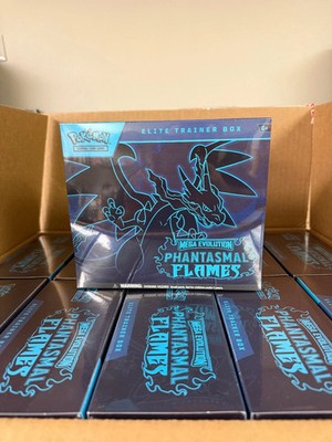 Pokemon TCG - Mega Evolution Phantasmal Flames Elite Trainer Box FREE SHIPPING