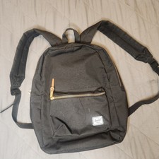 Zaino Herschel Supply Co Heritage nero tela oro cerniera scuola viaggio borsa