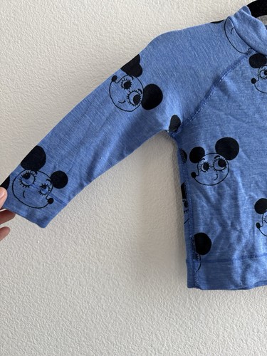 Mini Rodini Ritzratz Rat Mouse Long Sleeve Shirt Size 12-18 Months - Picture 3 of 8