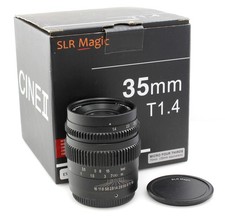 Boxed SLR Magic 35mm T1.4 Cine II Lens - Micro Four Thirds - Excellent condition