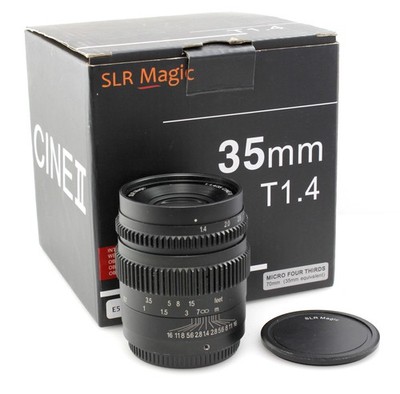 Boxed SLR Magic 35mm T1.4 Cine II Objektiv - Micro Four Thirds - Top Zustand