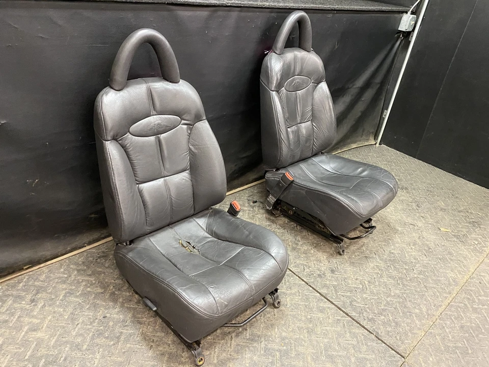 PLYMOUTH PROWLER 1999 asientos con canastilla delanteros y pasajeros negros AZ Foto 3 de 4