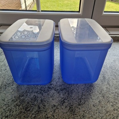 Tupperware Vorratsbehälter Swingbox 3,5 L Blau/Transparent Kippdeckel Swing-Box