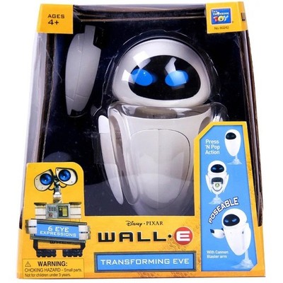 WALL E EVE Action Figure Transforming 6 Eye Expressions Collectible Model Toy