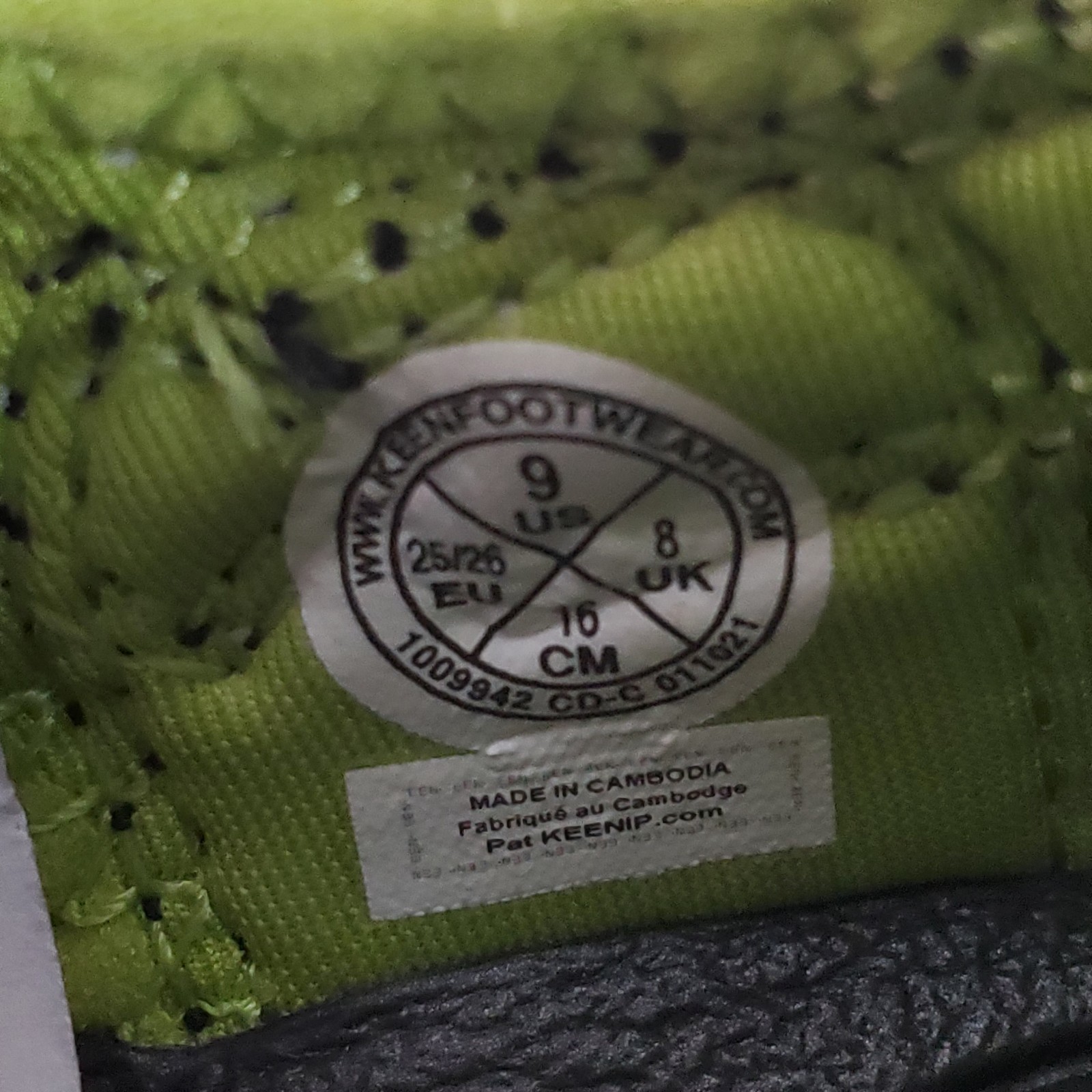 Sandali sportivi per bambini Keen Newport H2 taglia 9 nero verde lime impermeabili scarpe da trekking