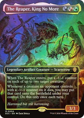 #ad The Reaper King No More Borderless Foil NM MTG Commander: Lorwyn Eclipsed ECC $1.99