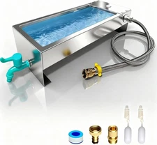 Automatic 304 Stainless Steel Animal Water Trough Dispenser with Float Valve Kit
