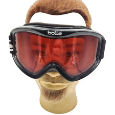 Bolle Black Red Lens Ski Snowboard Goggles Adult Adjustable Strap UV Protection
