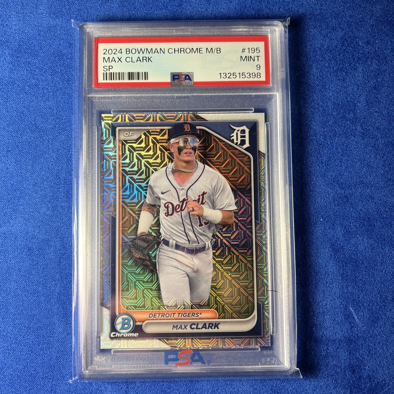 2024 Bowman Chrome Prospects Image Variation Max Clark #BCP-195 Mojo Refractor