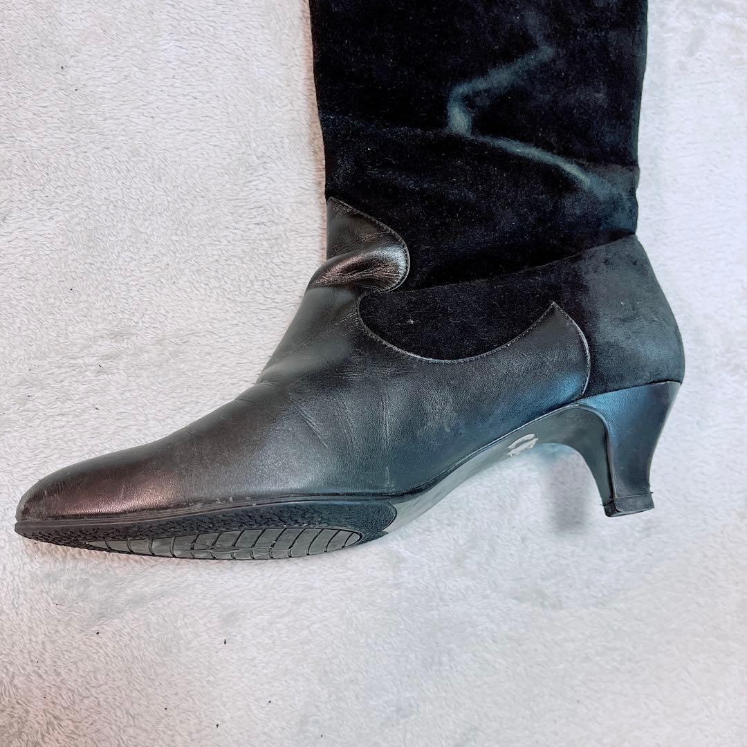 Saint Laurent Long Boots Shoes EU 36.0 US 6.0 Black Authentic thumbnail 10