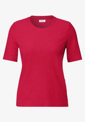 CECIL Boucle T-Shirt in der Farbe Glazed Apple Red - Bild 1 von 4