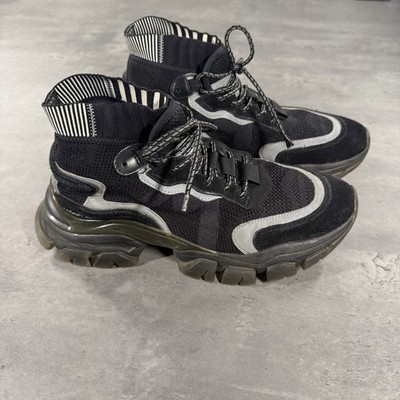Moncler Leave No Trace High Top Men's Black Sneakers Shoes Size 42