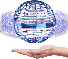 2025 Flying Orb Ball Toys with Lights,Ufo Hand Operated Mini Drone for Kid,Cosmi