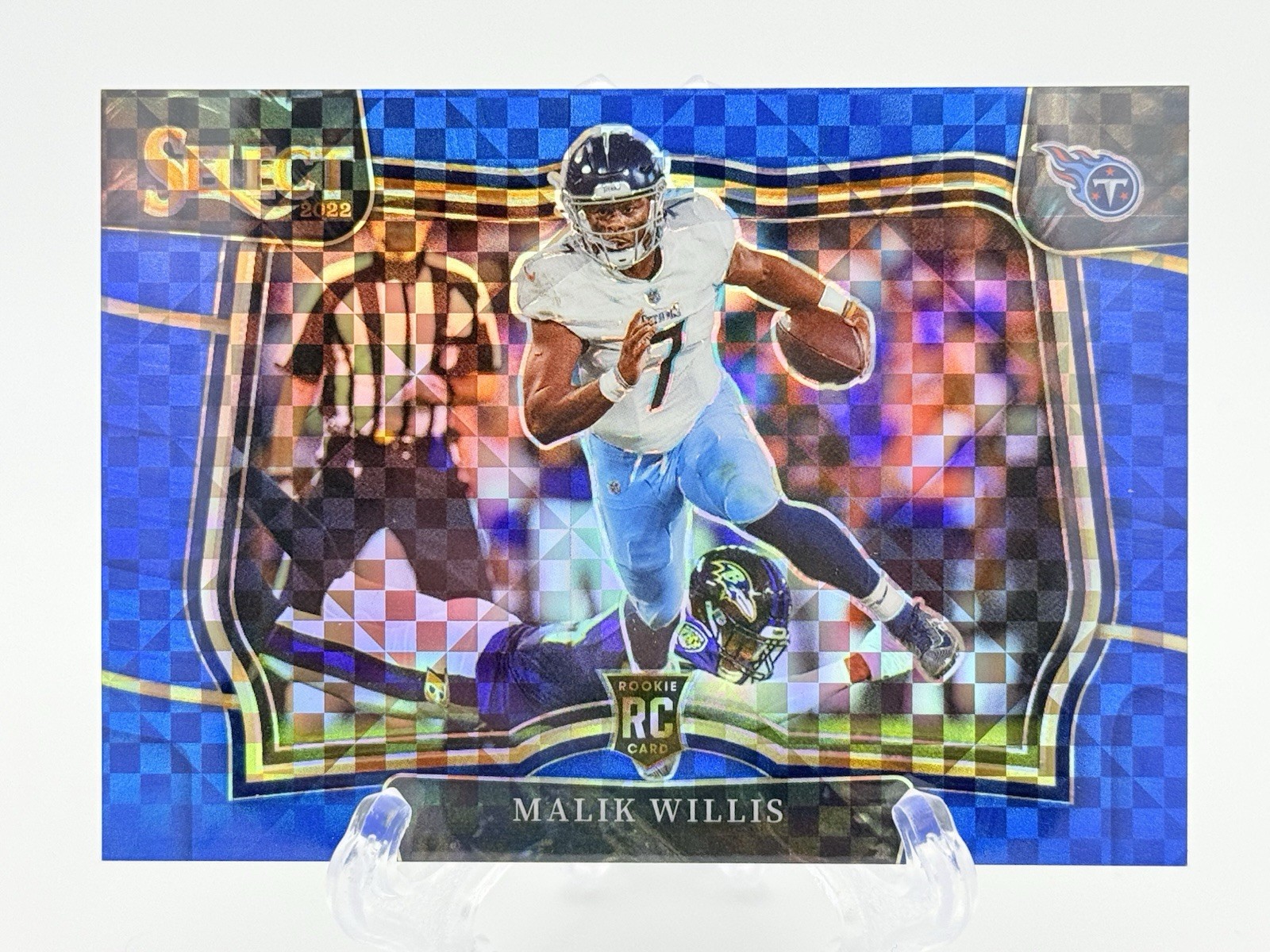 2022 Panini Select Field Level Blue Prizm #452 Malik Willis /49 RC Rookie