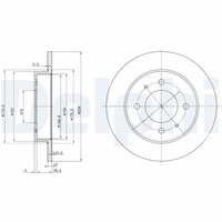 2X Delphi Bremsscheibe BG3070 FüR Hyundai