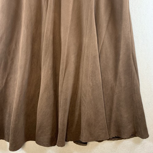 Vintage White Stag Womens Faux Suede Midi Skirt Sz 10 Flowy Cottage Country Boho - Picture 3 of 12