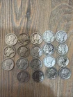 1923-1944 10C Mercury Dime Lot Of 19
