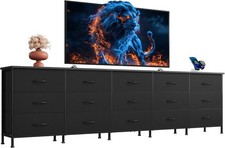 92 Inch Dresser TV Stand for 98 Inch TV 15 Drawer Dresser Living Room or Bedroom