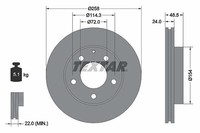 2X Textar Bremsscheibe Vorderachse U.A. FüR Eunos, Ford Usa, Mazda
