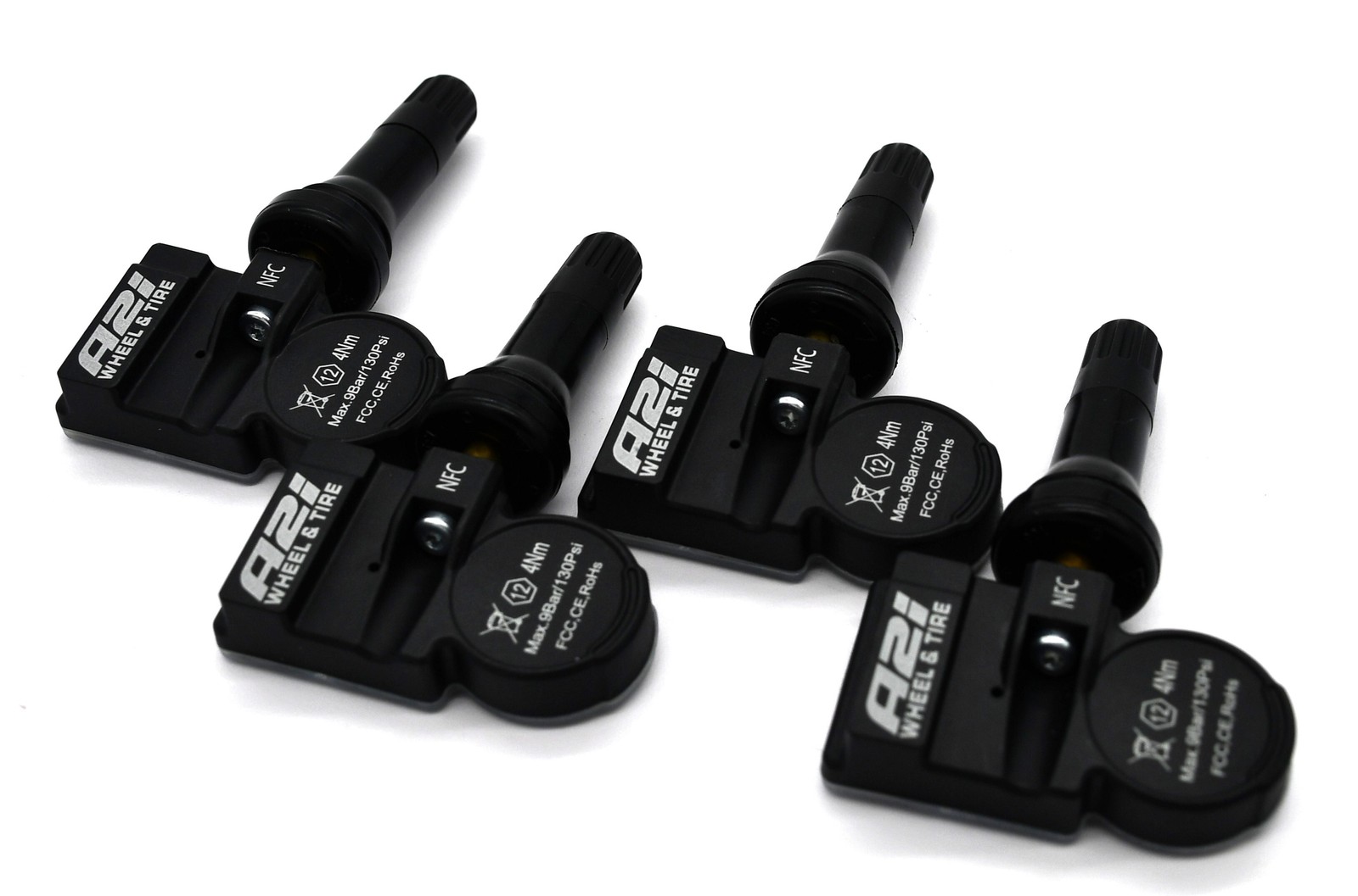 Set 4 TPMS Tire Pressure Sensors 433Mhz Rubber fits 04-11 Mercedes SLR McLaren