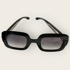 Isabel Marant Women's Black  Gold Square Frame Sunglasses w/ Black Case