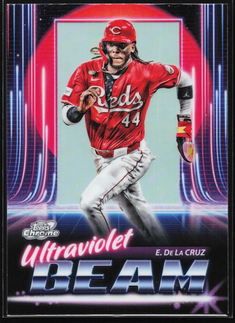 2025 Topps Chrome Cosmic #UB-15 Elly De La Cruz Ultraviolet Beam