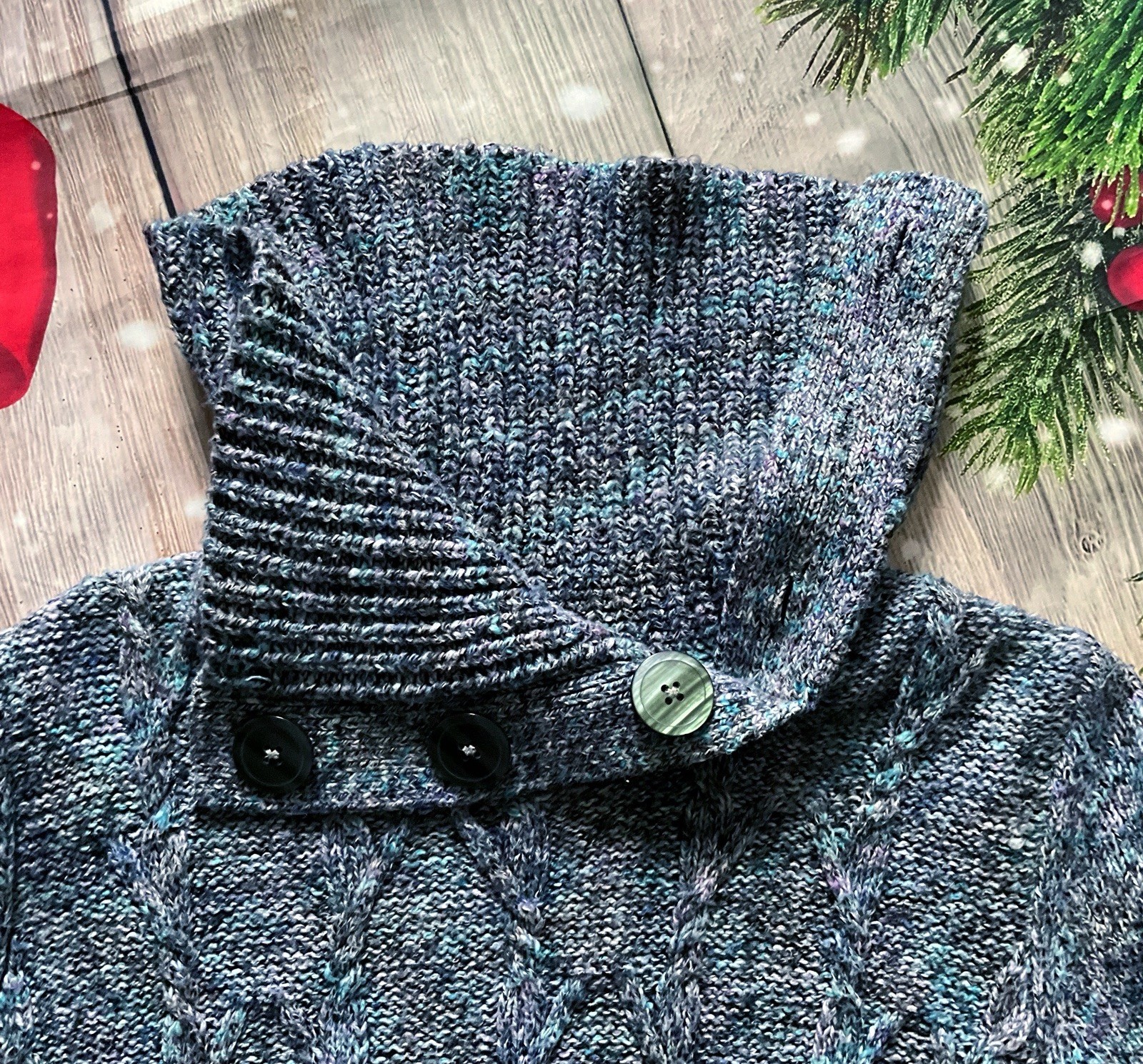 Westport Pullover Knit Sweater Split Cowlneck Lon… - image 9