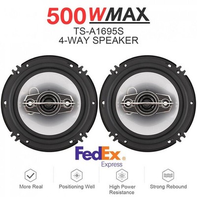 2pcs 6 Inch 500W Car Coaxial Hifi Auto Music Stereo Full Range Frequency Speaker