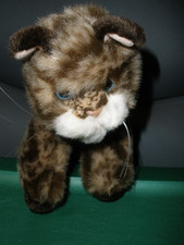 Vintage Russ Whiskers Cat Plush 7"x5" EUC P88A 