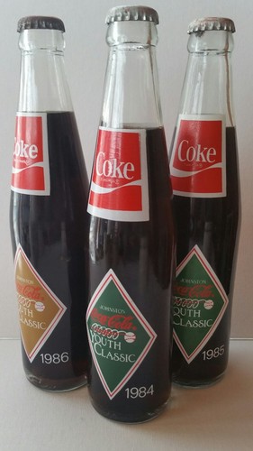 1984,1985 1986 10 oz. Johnston Youth Classic Coke Bottles Sealed New Vintage - 第 1/2 張圖片