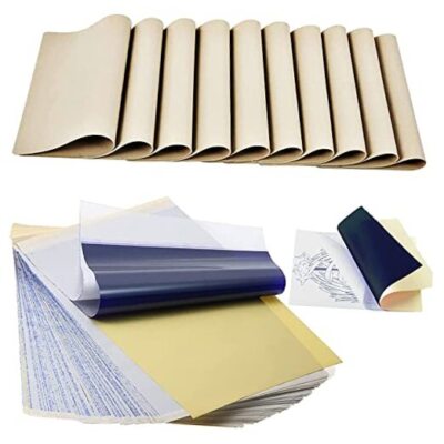 Tattoo Practice Skin with Transfer Paper,  30PCS Fake Skin and Tracing Paper 