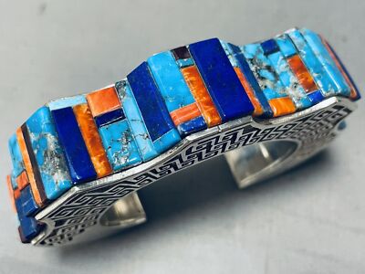 One Of Best Vintage Navajo Hank Whitethorne Turquoise Sterling Silver Bracelet One Of Best Vintage Navajo Hank Whitethorne Turquoise Sterling Silver Bracelet