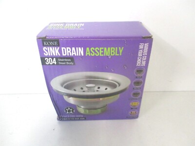 Kone 3-1/2'' Kitchen Sink Drain Assembly with Strainer Basket/Drain Stopper
