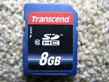 Transcend 8GB SDHC Memory