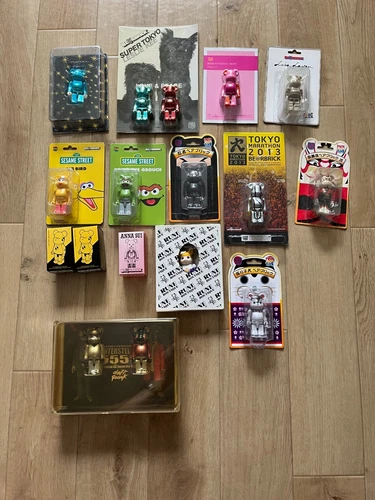 4 Bearbrick Be@rbrick 100% Medicom Toy Limited blister pack