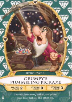 Disney Sorcerers of The Magic Kingdom SOTMK - GRUMPY'S PUMMELLING PICKAXE #45/70