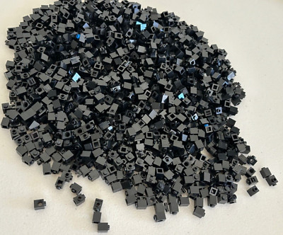 SHIPS FREE!! LEGO Huge Lot of 200 ! Brick BLACK Mixed types of 1x1 Bricks Pieces