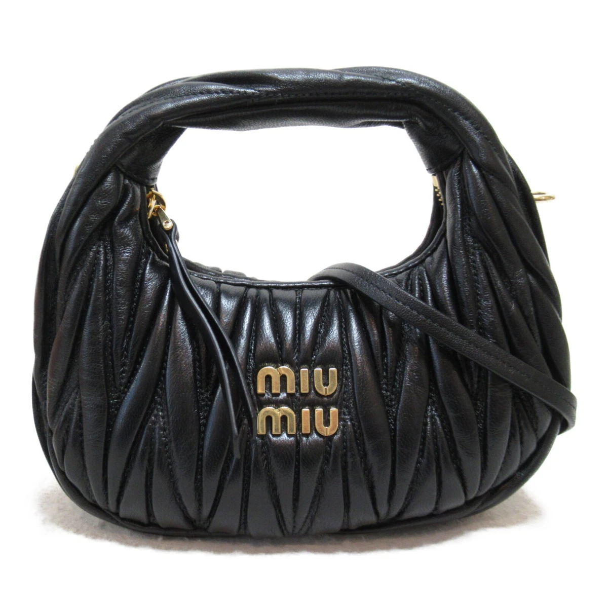 Miu Miu 2way Hand Shoulder Bag Wonder matelasse Z 5BP078N88F0002 