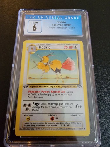 Dodrio (1st Edition) graded CGC 6 for sale on eBay