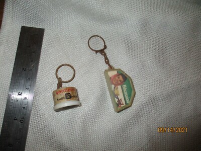  keyring key chain keychain vintage set 2 advertising becassine  shoe shine