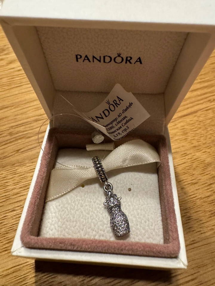 Pandora Cocktail dress dangle bead with mini stones, NWT