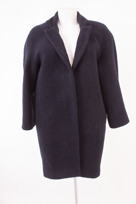COS Damen Mantel Gr. 34 Blau mit Wolle