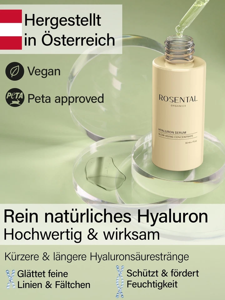 ORGANICS Hyaluron Serum - Hochdosierte BIO Hyaluronsäure - Gesichtspflege - 1... - Bild 2 von 4