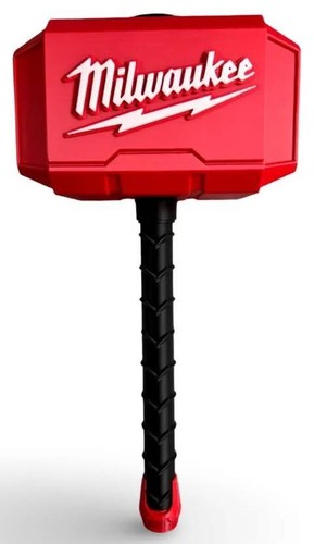Milwaukee Tools Thor Hammer – Life-Size 3D Printed Prop for DIY Fans & Gifts