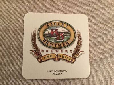 Barley Brothers Brewery Beer Coaster, Lake Havasu City, AZ