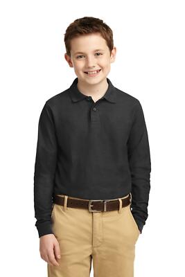Port Authority Youth Long Sleeve Silk Touch Polo Y500LS